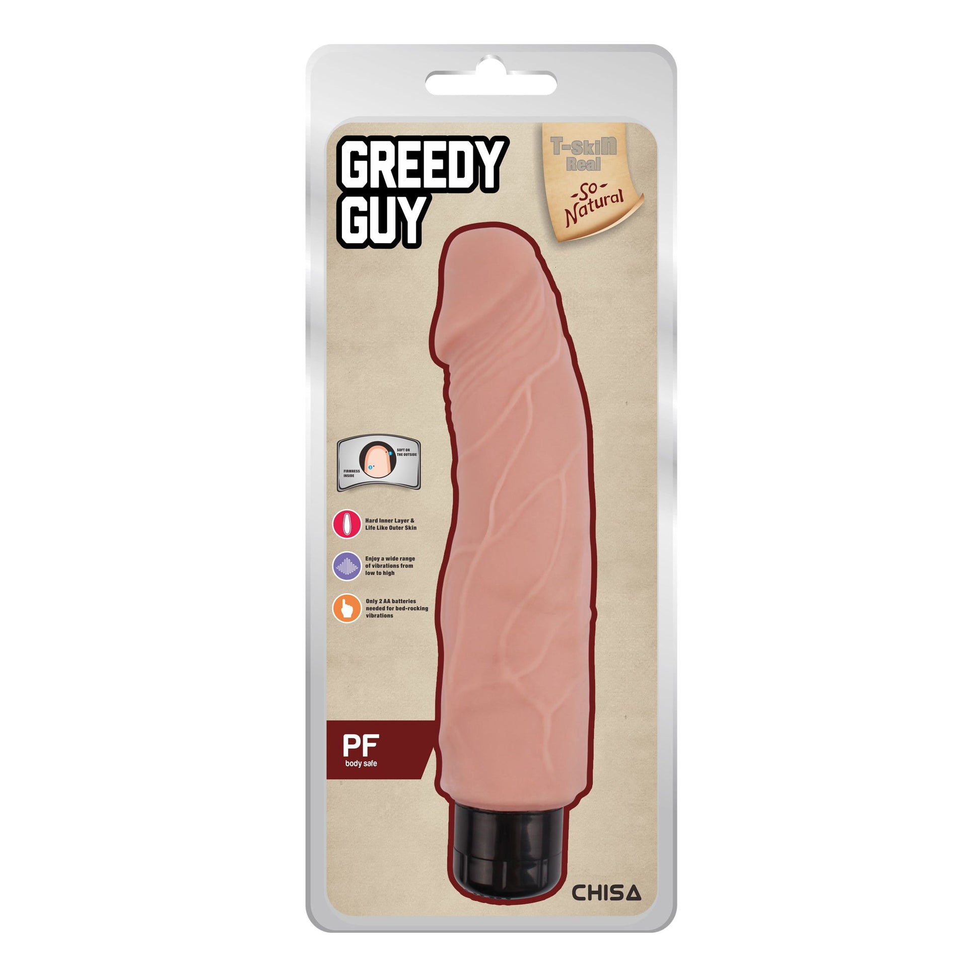Vibratore Realistico Greedy Guy 24 cm