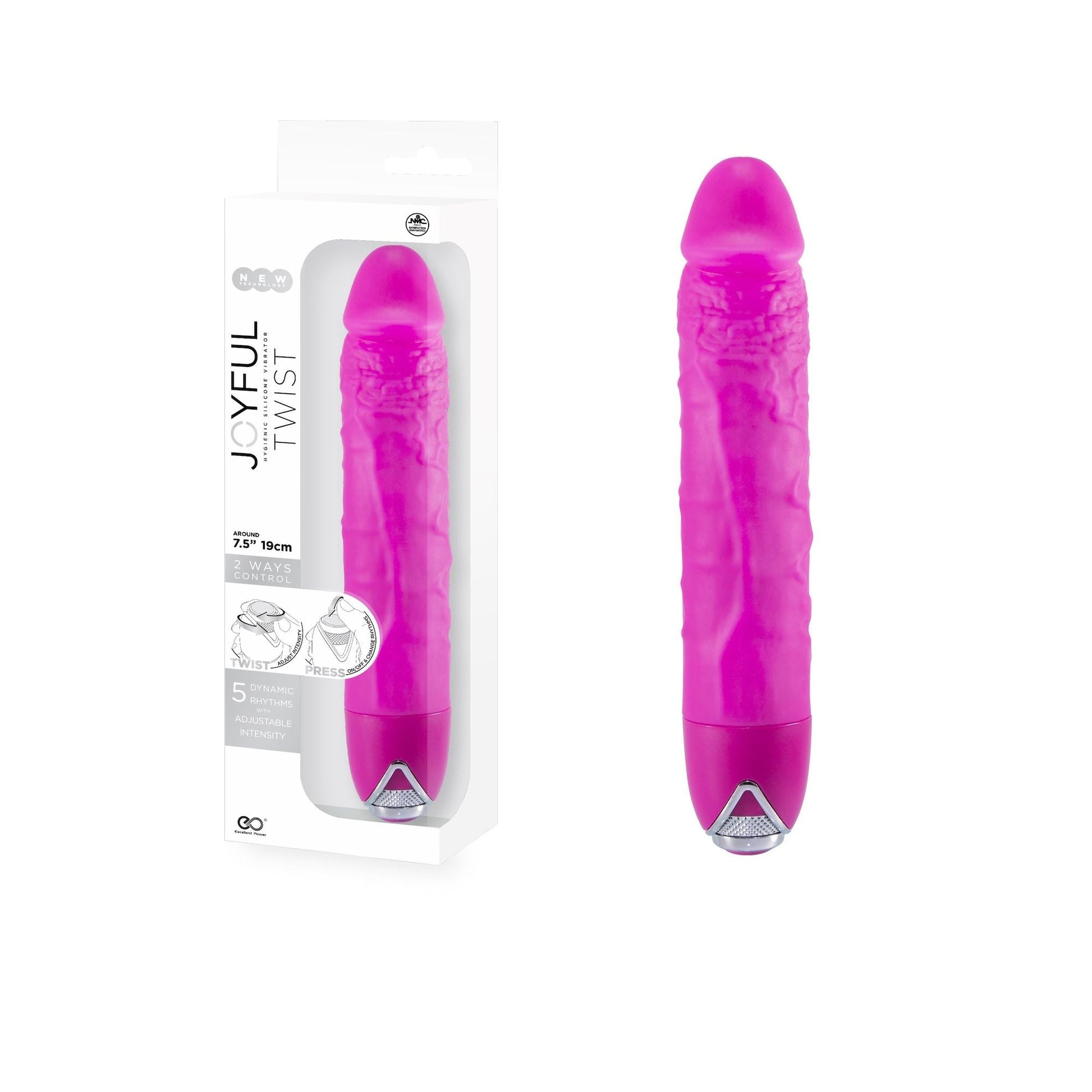 Vibratore Realistico Joyful Twist 24 cm